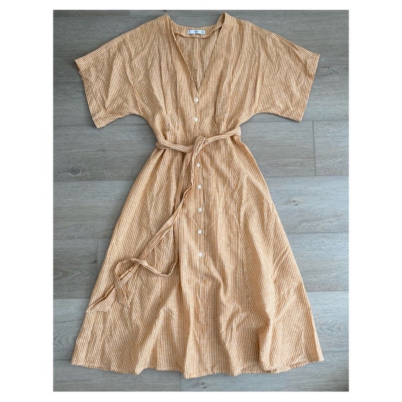 Mango Dresses & Skirts - MNG Mango linen midi dress